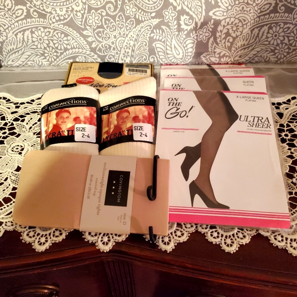 FIRM ~ Eight (8) Pair Of Plus Size Hosiery In Bundle